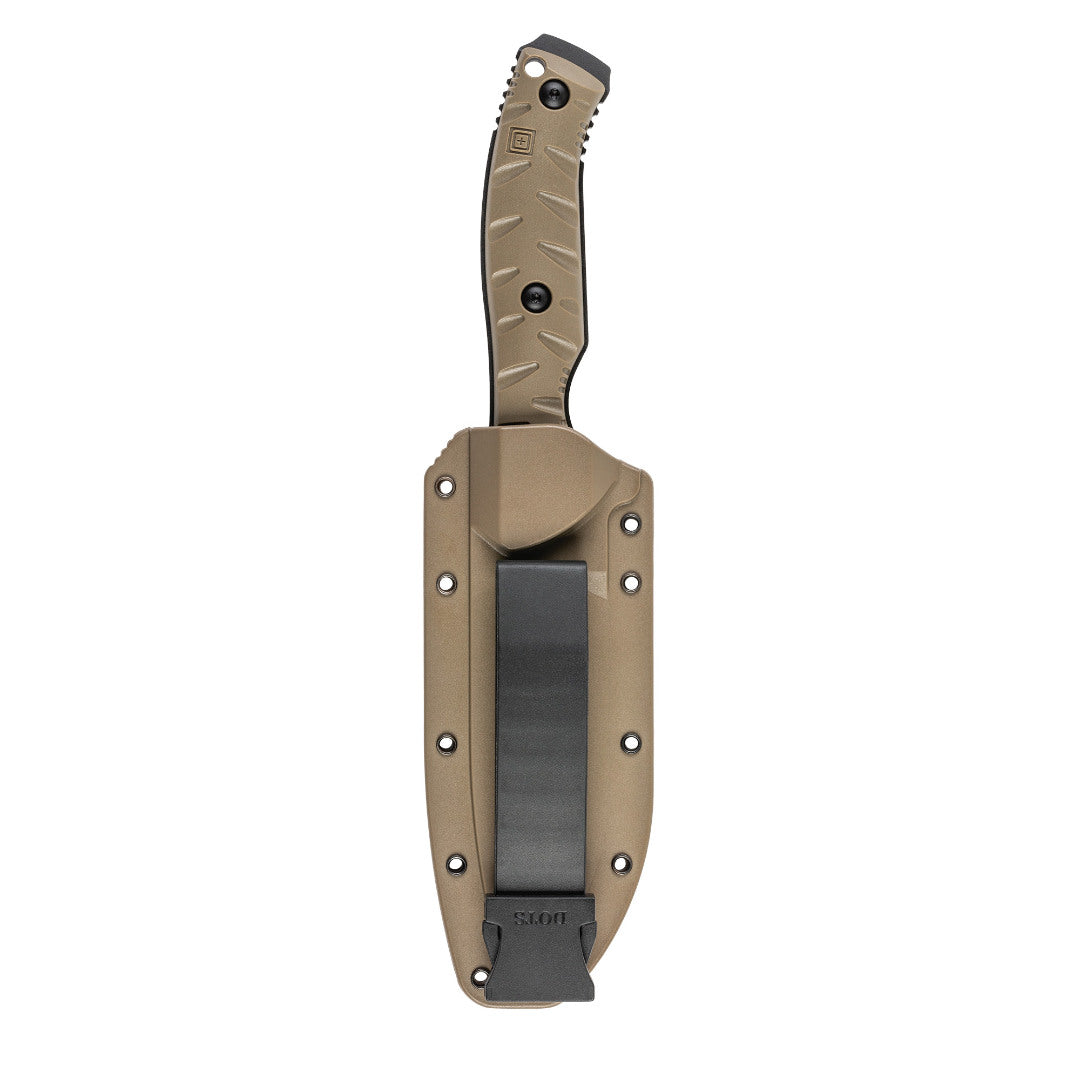 Couteau à lame fixe 5.11 Tactical CFK 4 pleine soie 10,16 cm plaquettes FRN démontables