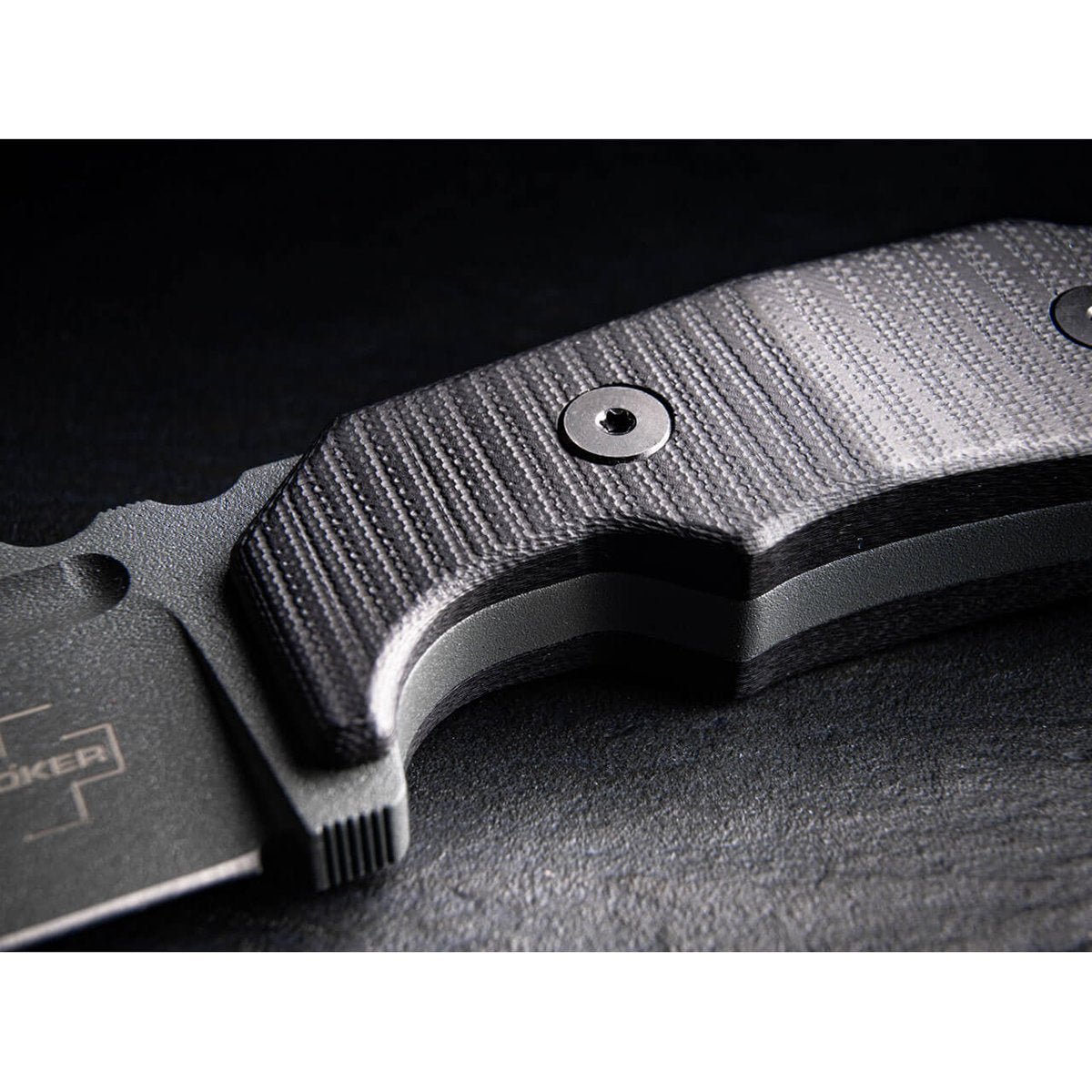 Couteau à lame fixe Boker Plus Little Dvalin Black