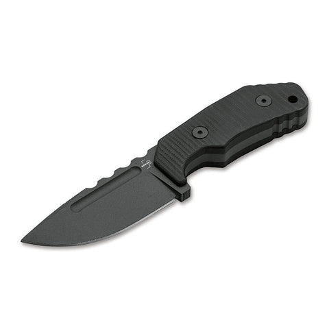 Couteau à lame fixe Boker Plus Little Dvalin Black