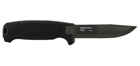 Couteau à lame fixe Morakniv Amberg BlackBlade acier au carbone revêtu lame 109 mm 3,2 mm
