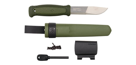 Couteau à lame fixe Morakniv Kansbol kit de survie ferrocérium et affûteur diamanté 108 mm