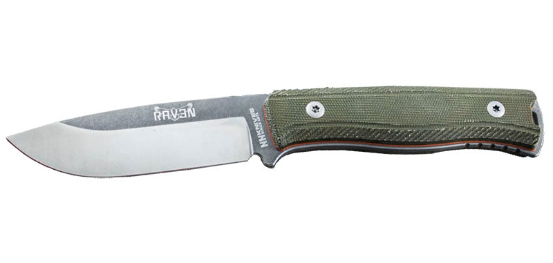 Couteau à lame fixe NN Knives Raven III acier 14C28N lame 115 mm lame drop point