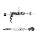 Couteau multifonctions de campement Ares Base Camp Tool couverts séparables avec étui