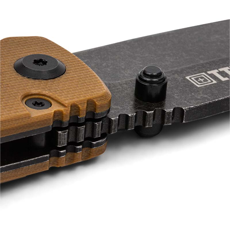 Couteau pliant 5.11 Tactical Braddock DP Mini lame 7,6 cm en acier D2 manche G10