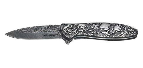 Couteau pliant Boker Magnum Dia de los Muertos acier 440A lame 85 mm
