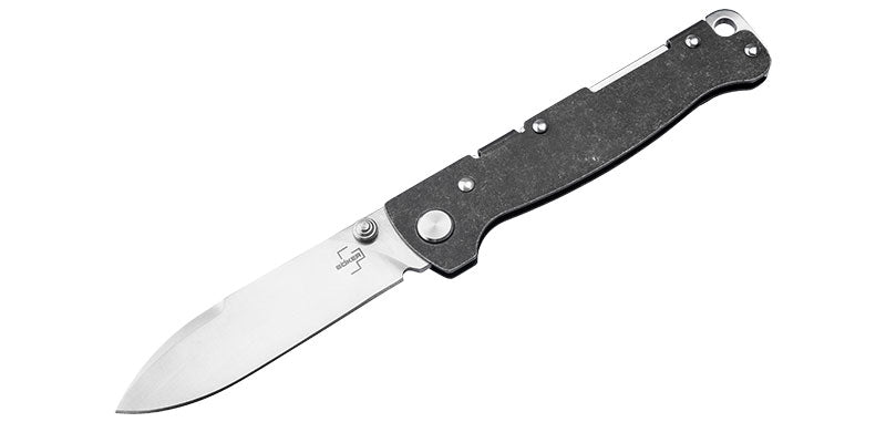 Couteau pliant Boker Plus Atlas Droppoint TS acier D2 lame 73 mm lame drop point