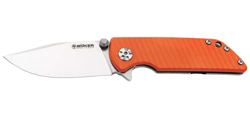 Couteau pliant Boker Sherman EDC II G10 Orange acier Magnacut lame 75 mm