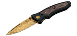 Couteau pliant Boker Tirpitz-Damascus Gold acier Damas lame 99 mm