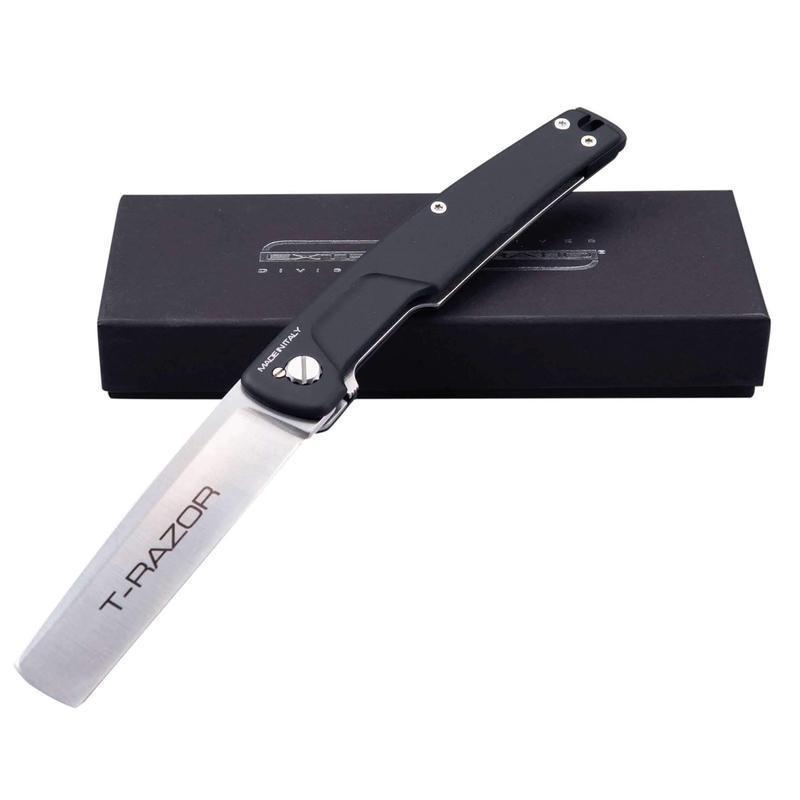 Couteau pliant Extrema Ratio T-Razor acier N690 lame 95 mm manche aluminium