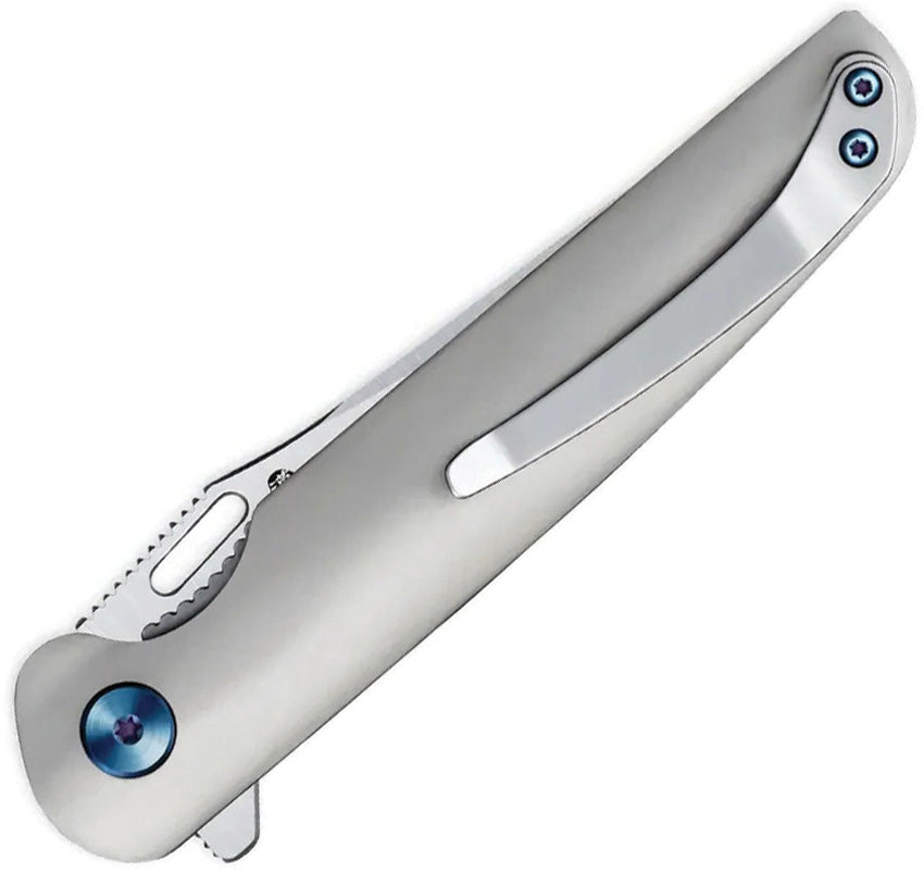 Couteau pliant HX Outdoors Vulcan acier D2 lame 80 mm manche titane