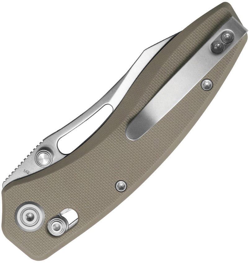 Couteau pliant Kubey Caiman acier San Mai M2 lame 80 mm manche G10