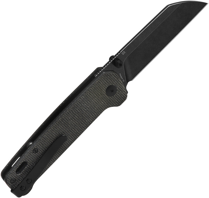 Couteau pliant QSP Knife Penguin V2 acier D2 lame sheepsfoot 76 mm