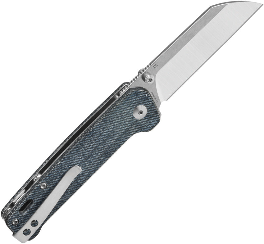 Couteau pliant QSP Knife Penguin V2 acier D2 lame sheepsfoot 76 mm