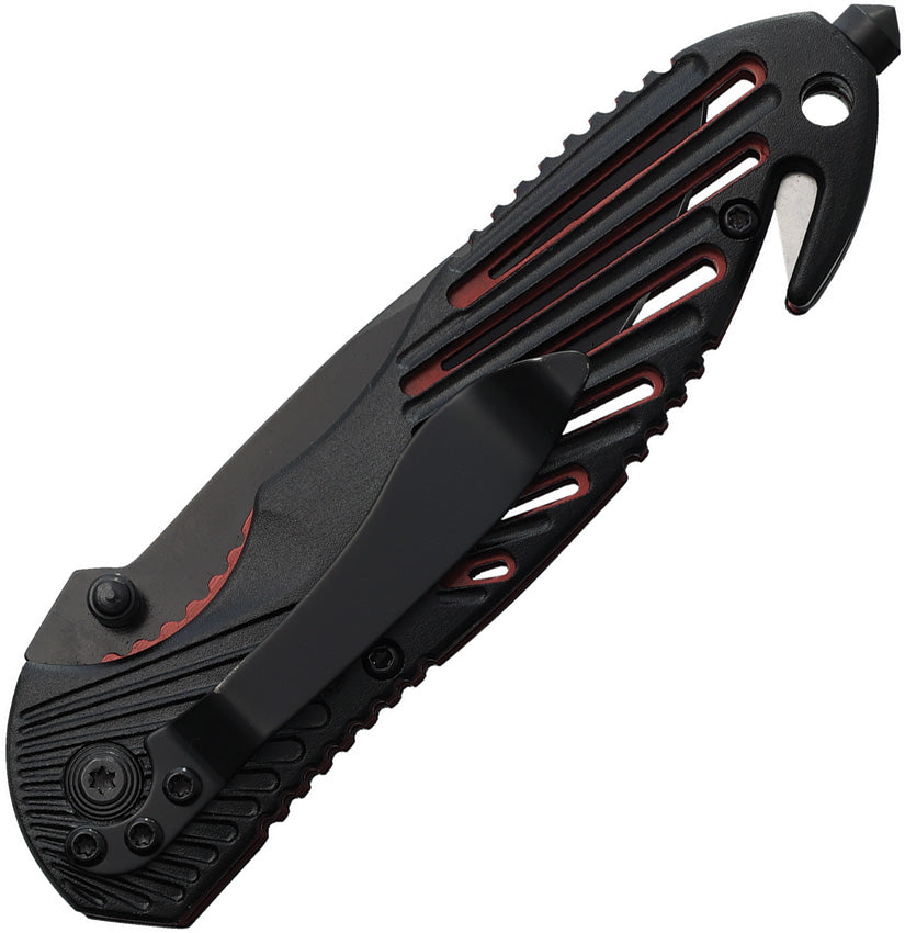 Couteau pliant S-TEC T20318 lame spear point 83 mm manche aluminium