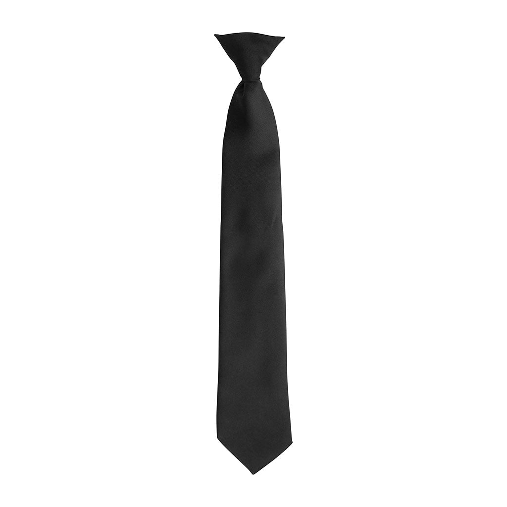 Cravate de cérémonie Ares à pince teinte unie pour col de chemise de tenue de sortie