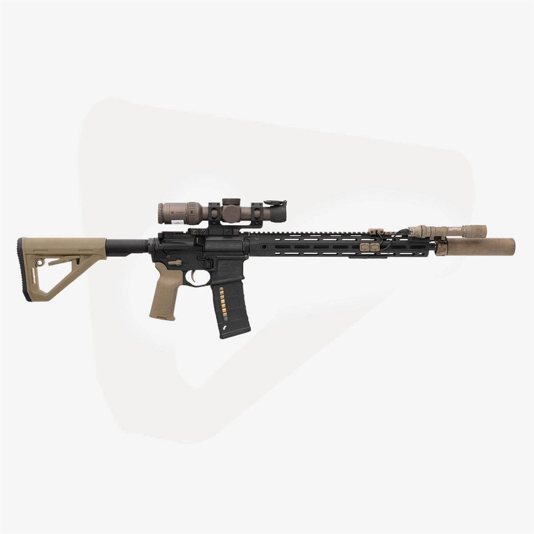 Crosse DT Carbine Magpul pour AR15/M4 à tube standard, sangle QD et boucle 3,17 cm