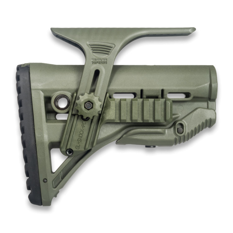 Crosse amortissante avec appui joue réglable et rail FAB Defense GL-Shock PCP - pour AR / M4 / HK416 (destockage)