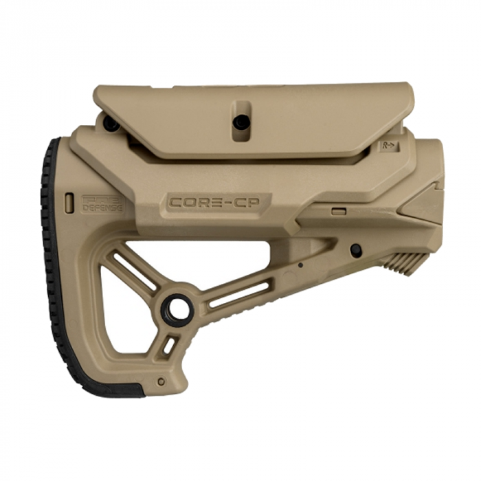 Crosse compacte CQB FAB Defense GL-CORE S CP avec appui-joue pour AR15/AK et tubes Mil-Spec/commerciaux