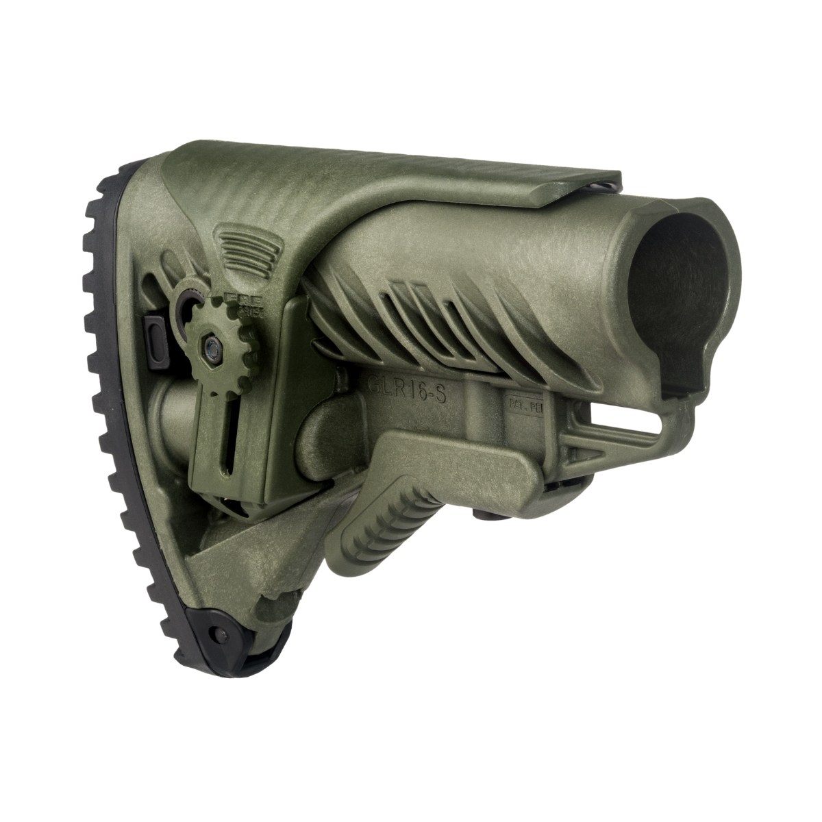 Crosse rétractable FAB Defense GLR-16 CP avec appui-joue réglable pour AR15/M4/HK416