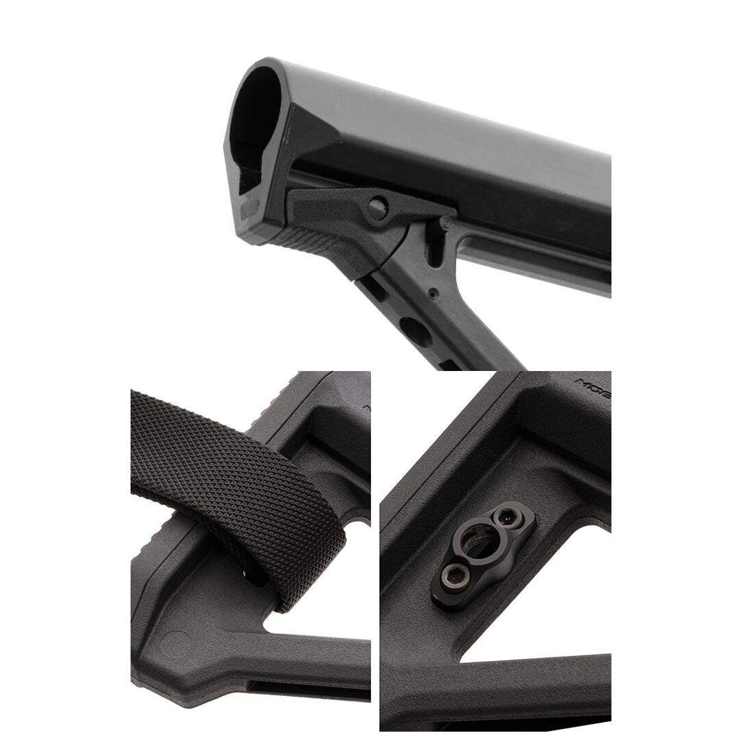 Crosse télescopique MOE RL Carbine Magpul levier inversé 235 g course 8,4 cm