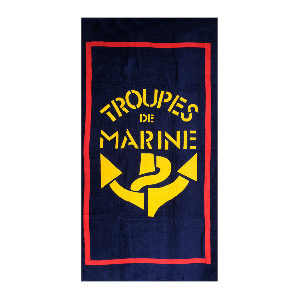 Drap de bain Ares troupes de marine 160 × 80 cm, velours et éponge, 500 g/m²