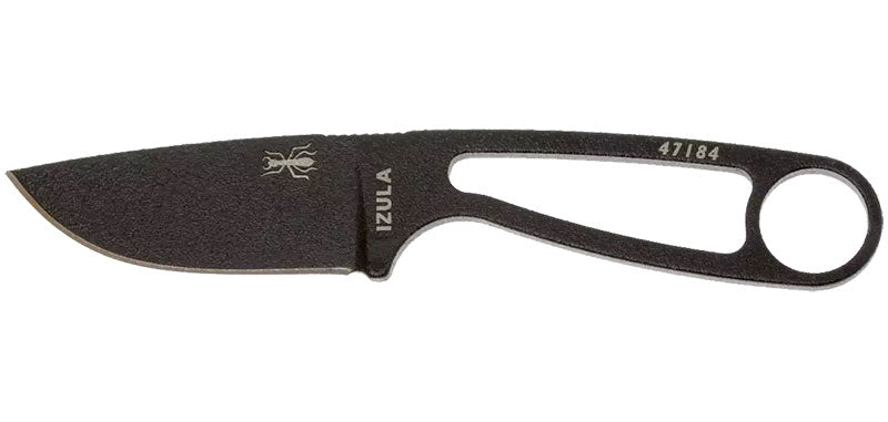 Couteau à lame fixe ESEE Izula IZULAB acier Carbone lame 62 mm lame drop point