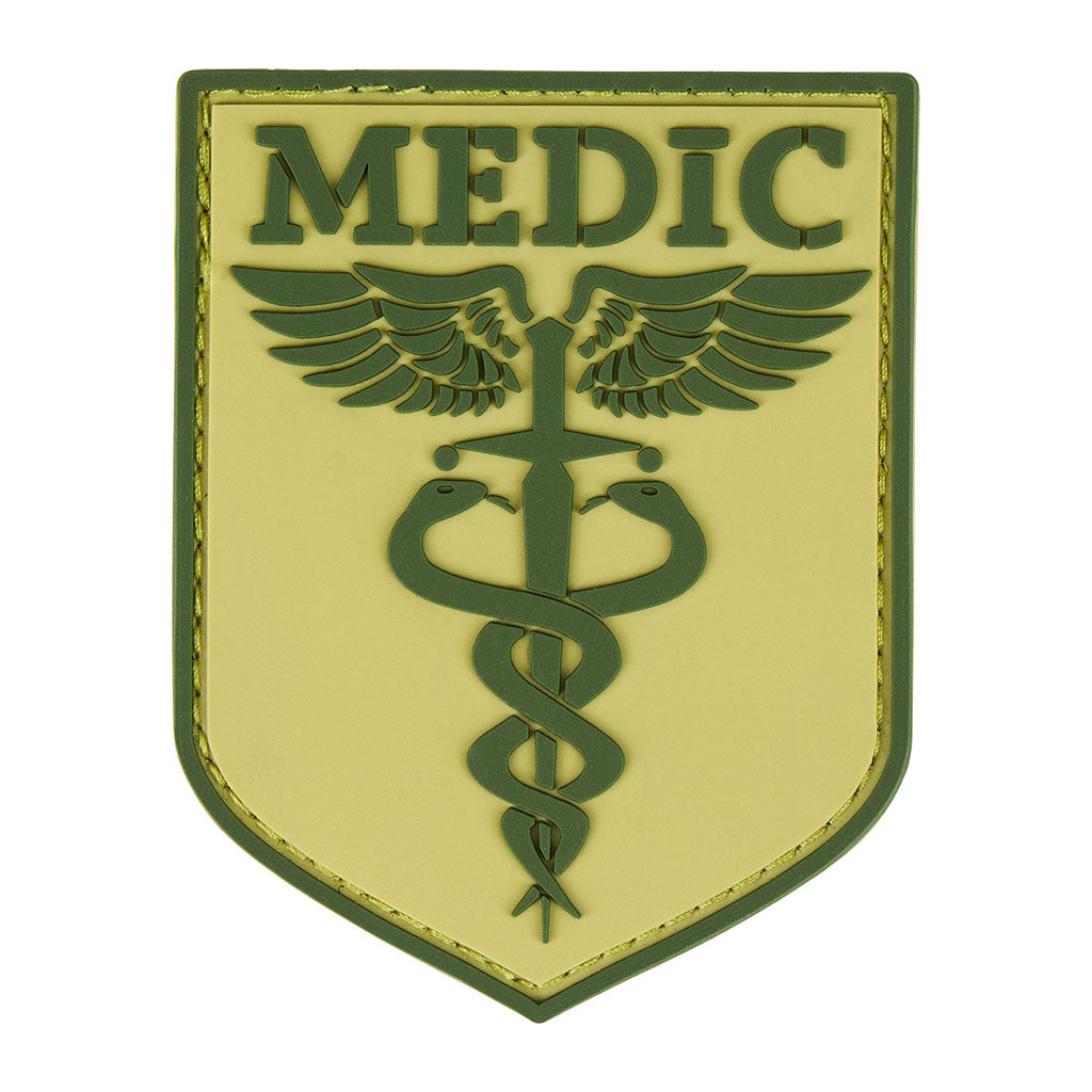 Écusson de fonction Medic Ares en PVC en relief résistant aux ultraviolets