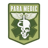 Écusson de fonction Para-Medic Ares en PVC en relief à dos auto-agrippant