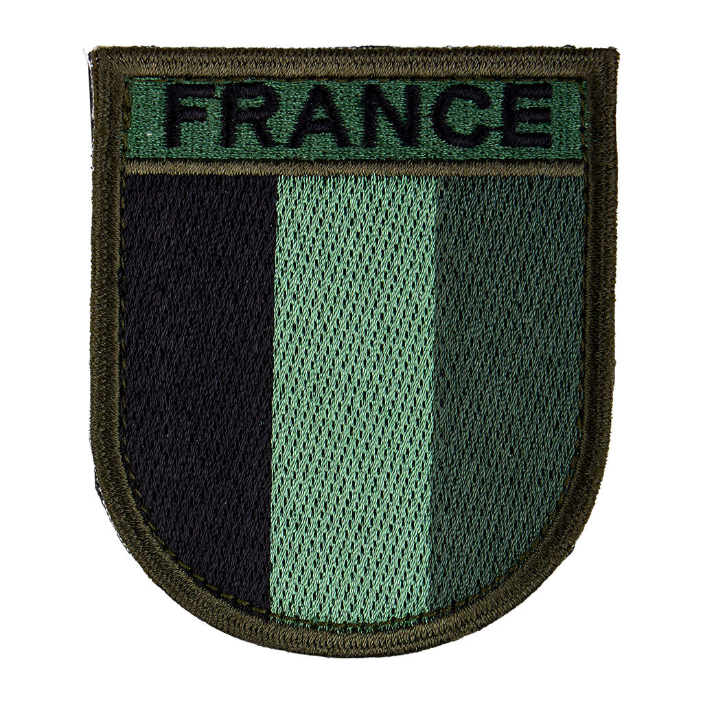 Écusson de manche brodé France Ares en basse visibilité pour opérations extérieures