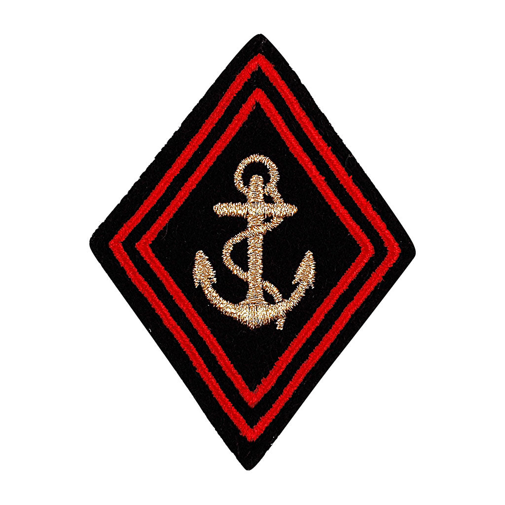 Écusson losange doré des troupes de marine Ares à dos auto-agrippant