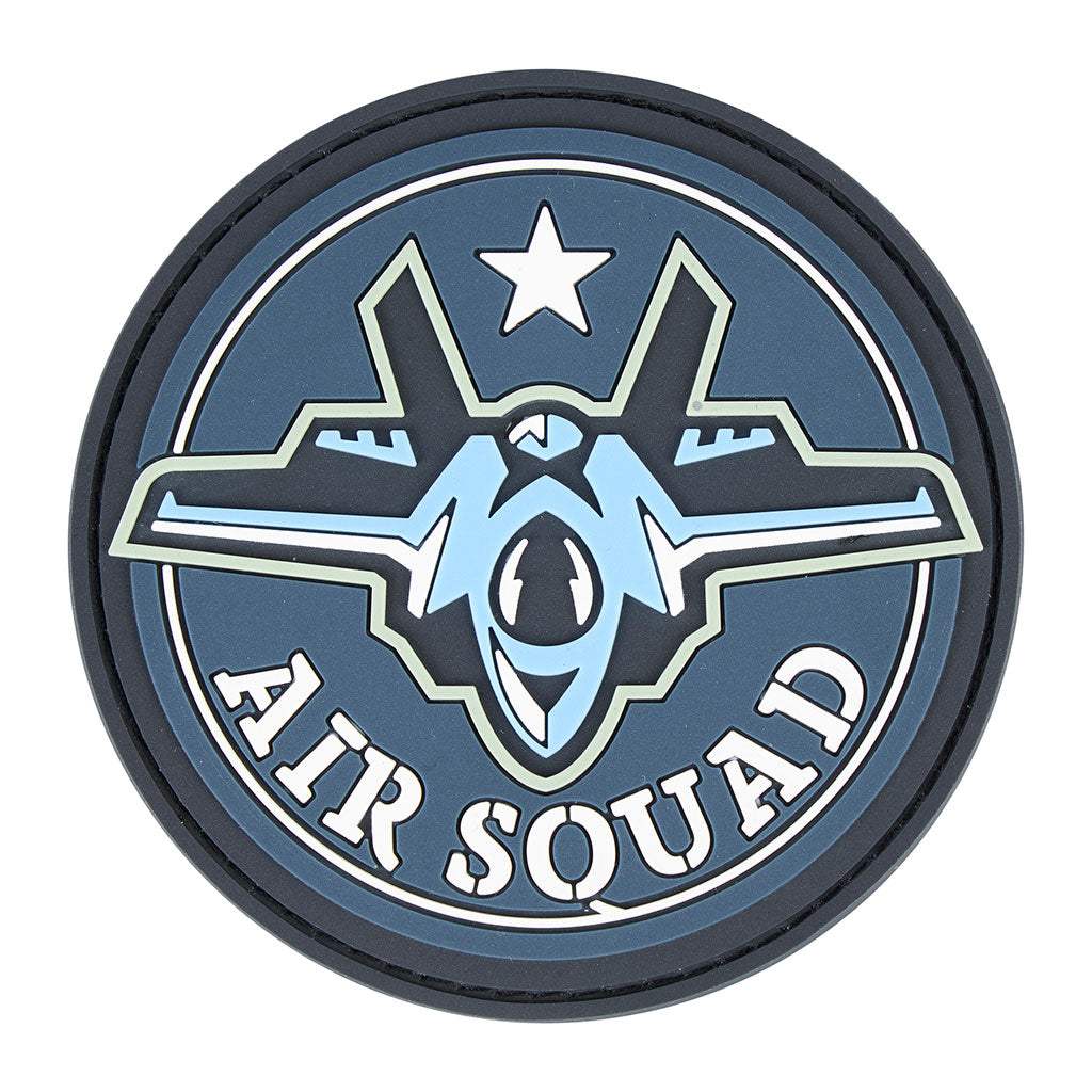 Écusson rond Ares Air Squad en PVC souple 8 cm à dos auto-agrippant