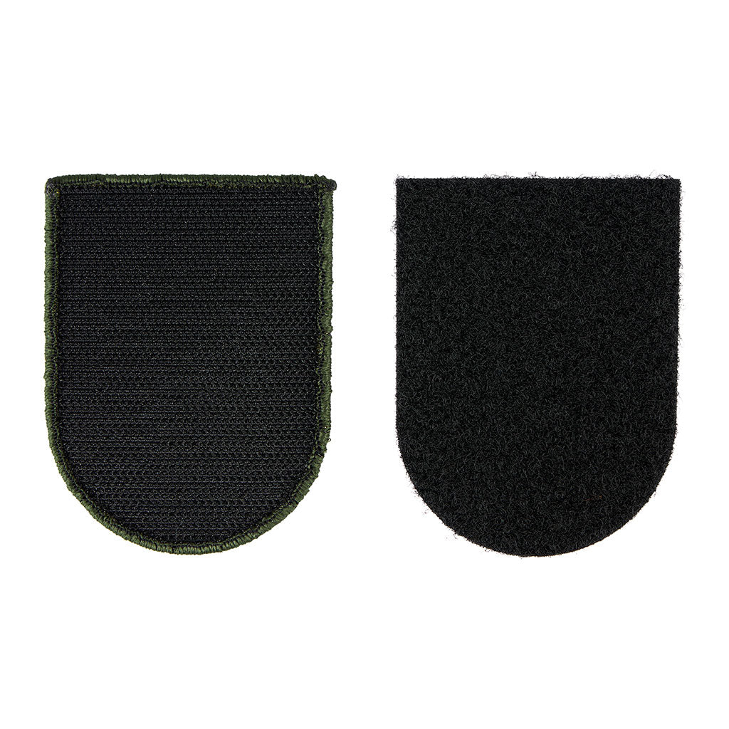 Écusson tissé Ares Né pour être soldat à dos auto-agrippant pour veste et sac