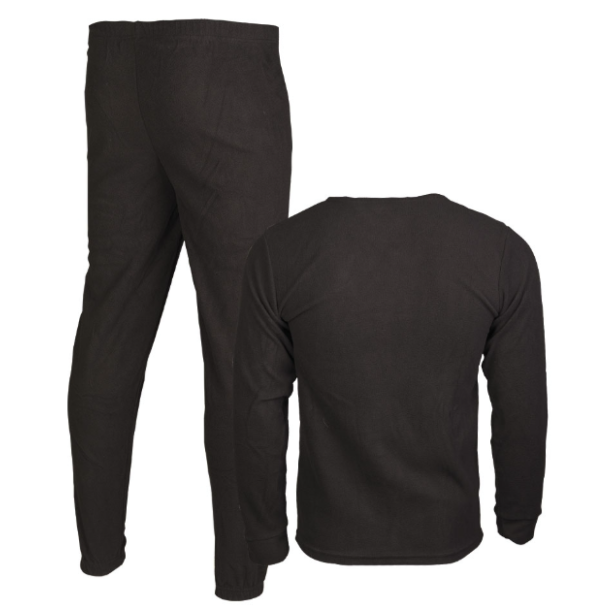 Ensemble thermique Mil-Tec en polaire polyester anti-peluchage haut col rond et bas long