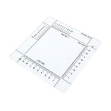 Équerre de report de points Ares en plexiglas 50 mm graduée 1/25 000 et 1/50 000