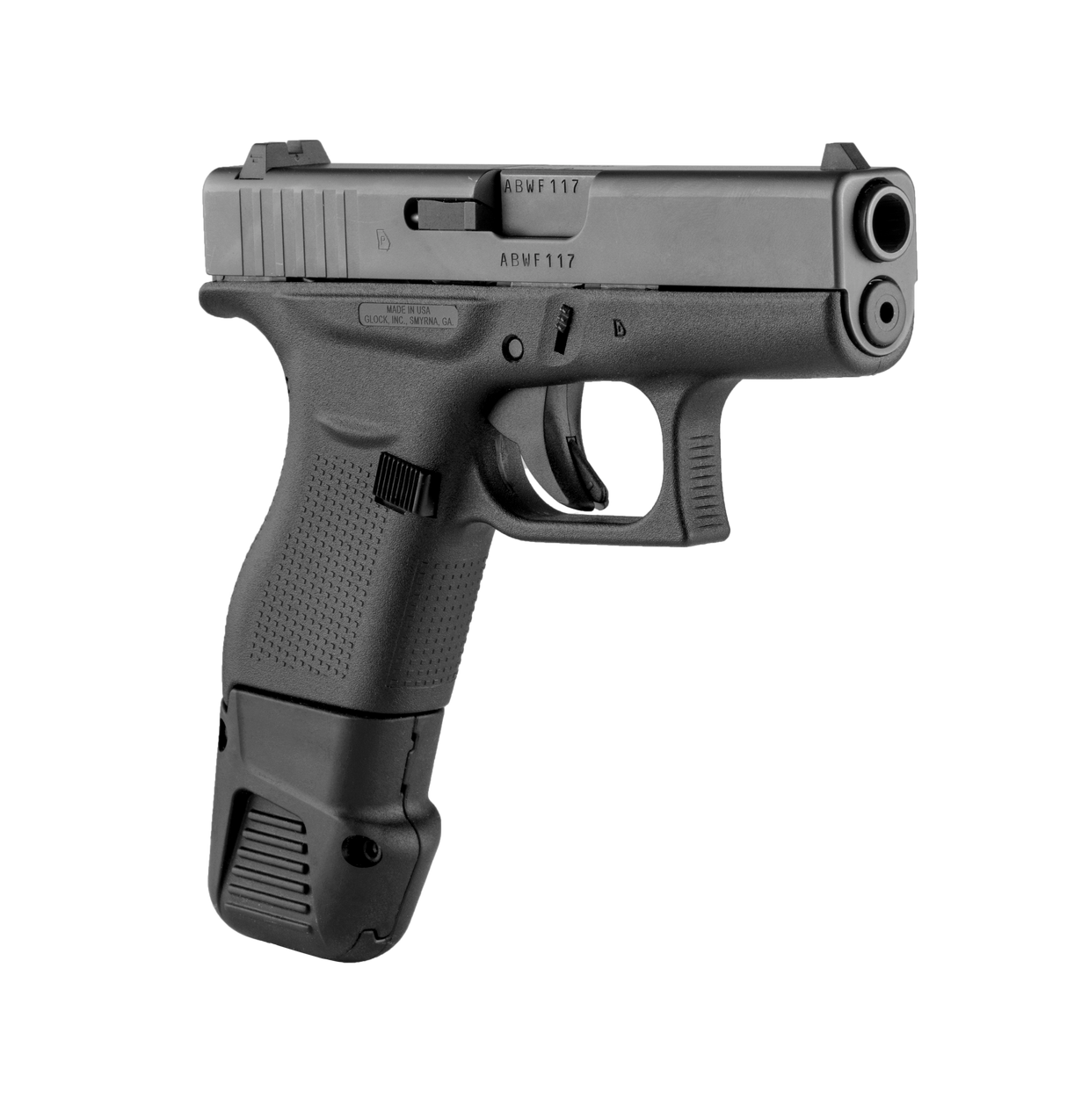 Extension de capacité FAB Defense 42-10 (+4 coups, 10 au total) pour chargeur Glock 42