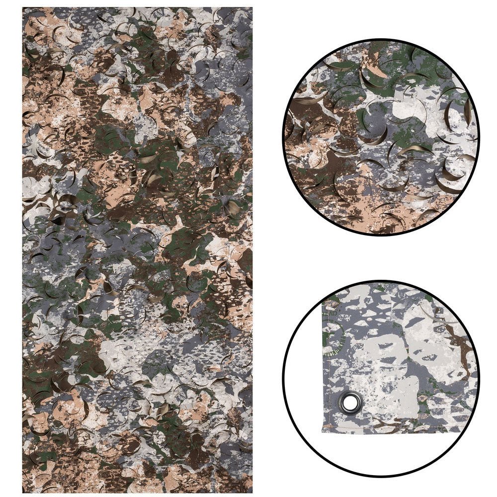 Filet de camouflage Mil-Tec Laser Cut CIV-TEC en nylon Taslan 1,45 × 3 m avec œillets métalliques