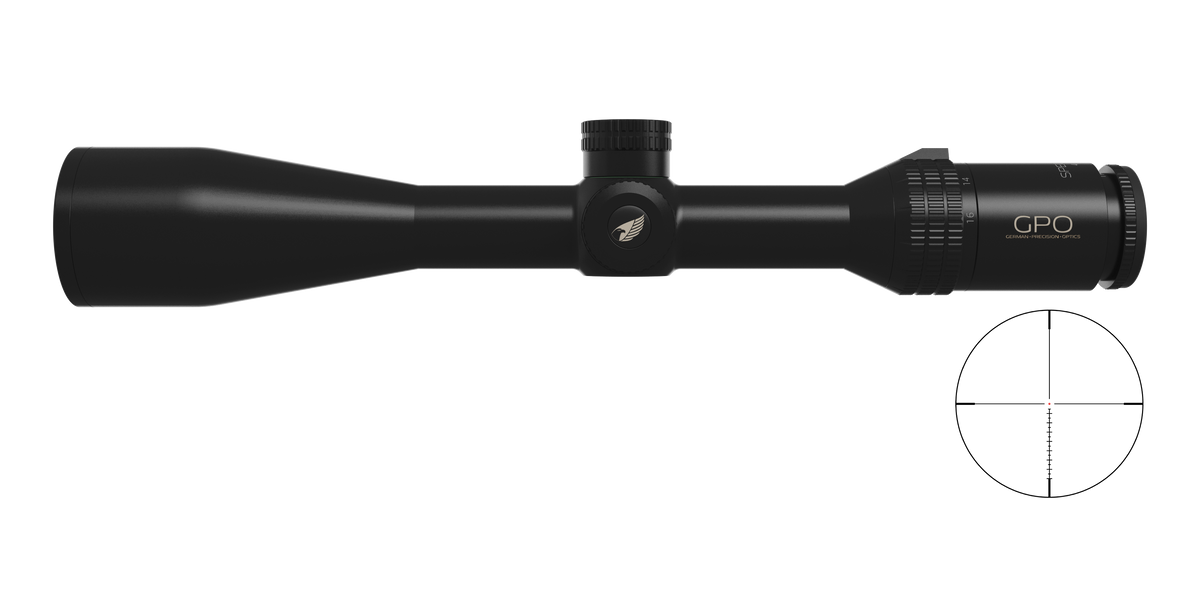 Lunette GPO Spectra 4X 4-16x50 grossissement 4-16 x 50 mm champ 10,4 m - 2,6 m à 100 mètres