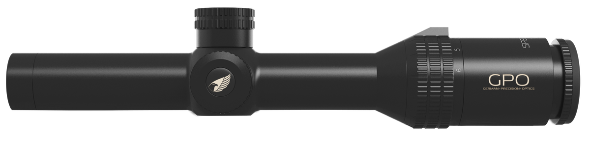 Lunette GPO Spectra 6X 1-6x24 grossissement 1-6 x 24 mm champ 42 m - 7 m à 100 mètres