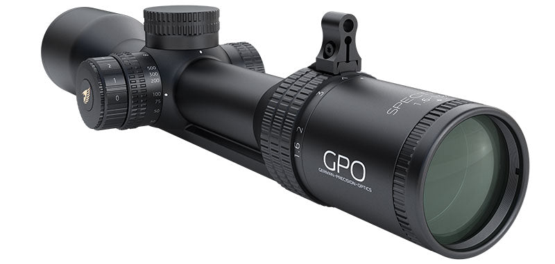 Lunette rail GPO Spectra 8X - 1,6-13x44 grossissement 1,6-13 x 44 mm
