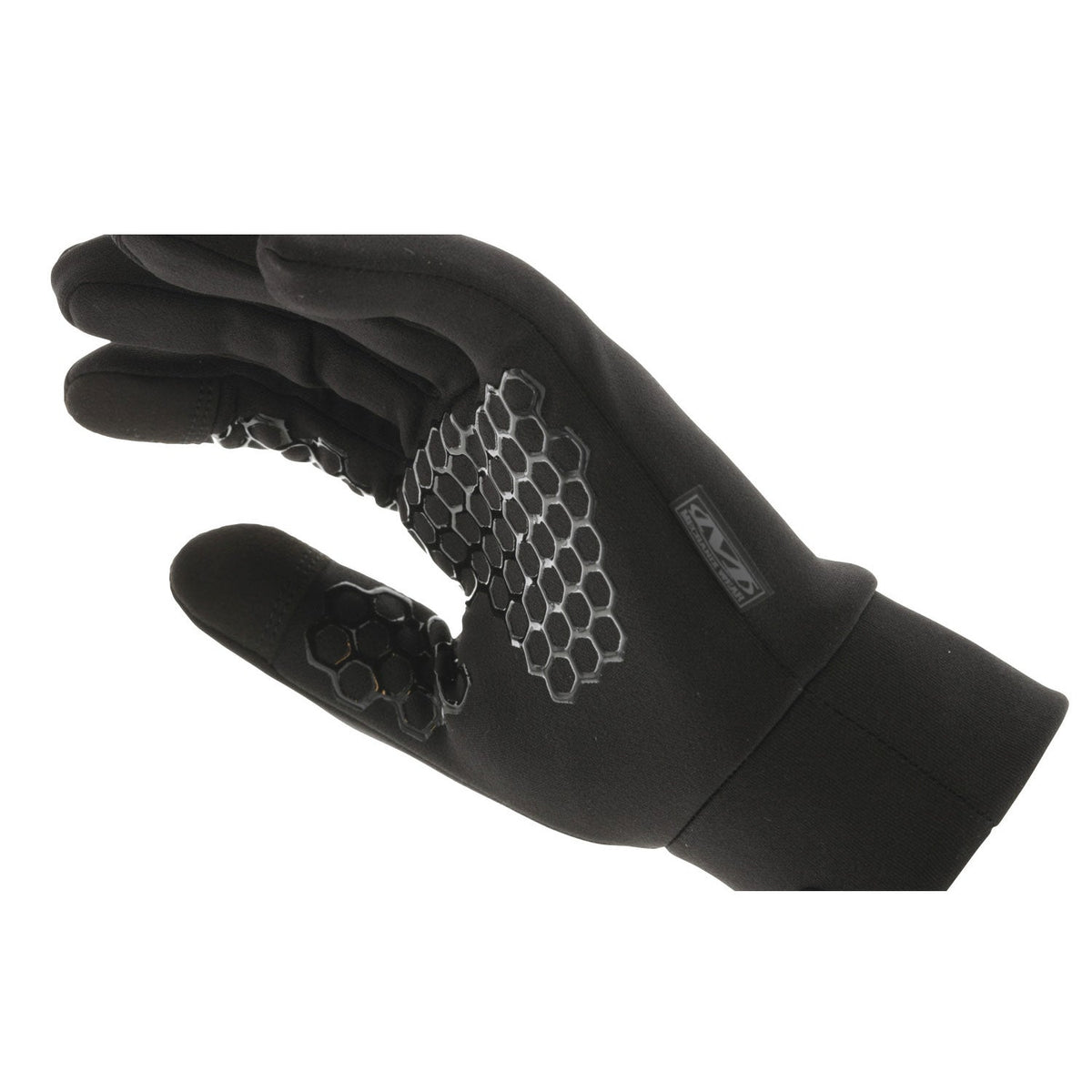 Gants Mechanix ColdWork Base Layer en softshell doublé micro-polaire, port en sous-gant