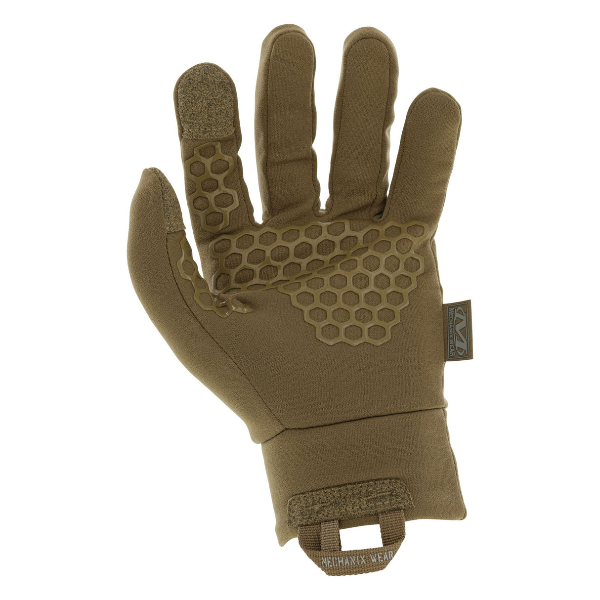 Gants Mechanix ColdWork Base Layer en softshell doublé micro-polaire, port en sous-gant