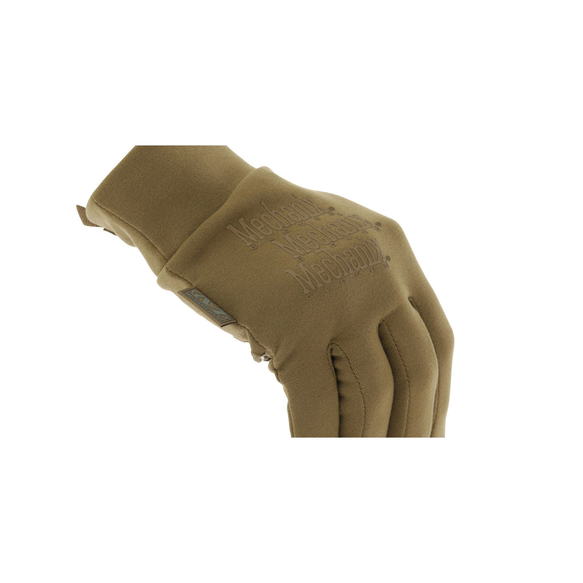 Gants Mechanix ColdWork Base Layer en softshell doublé micro-polaire, port en sous-gant