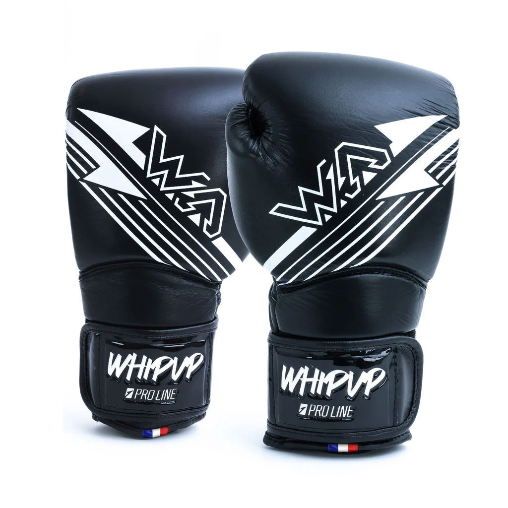 Gants de sparring Whipup Proline cuir mousse triple densité 12 à 18 oz