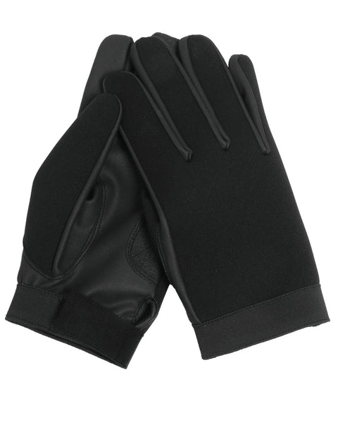 Gants longs Mil-Tec en néoprène avec paume enduite et poignet auto-agrippant