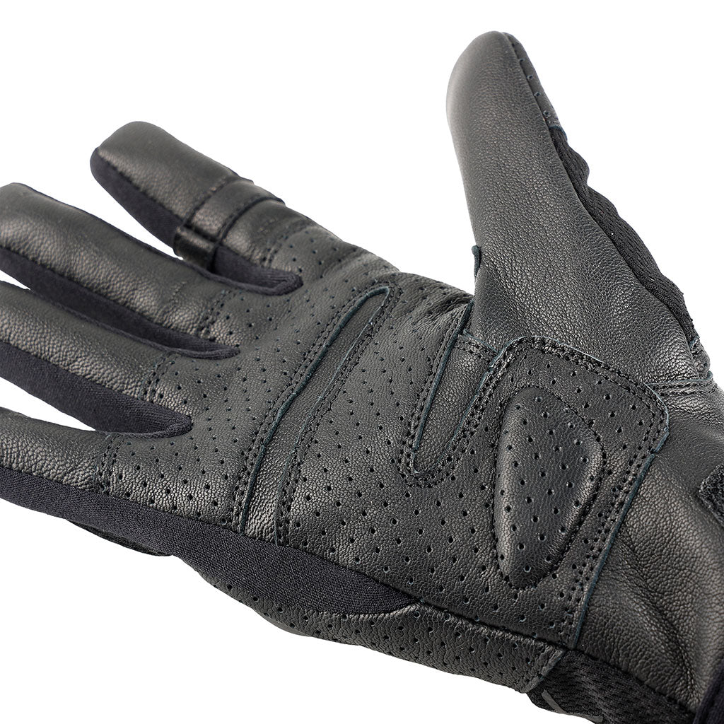 Gants tactiques Ares X-Pro-S dos en maille aérée paume cuir perforé 1 mm EN 388