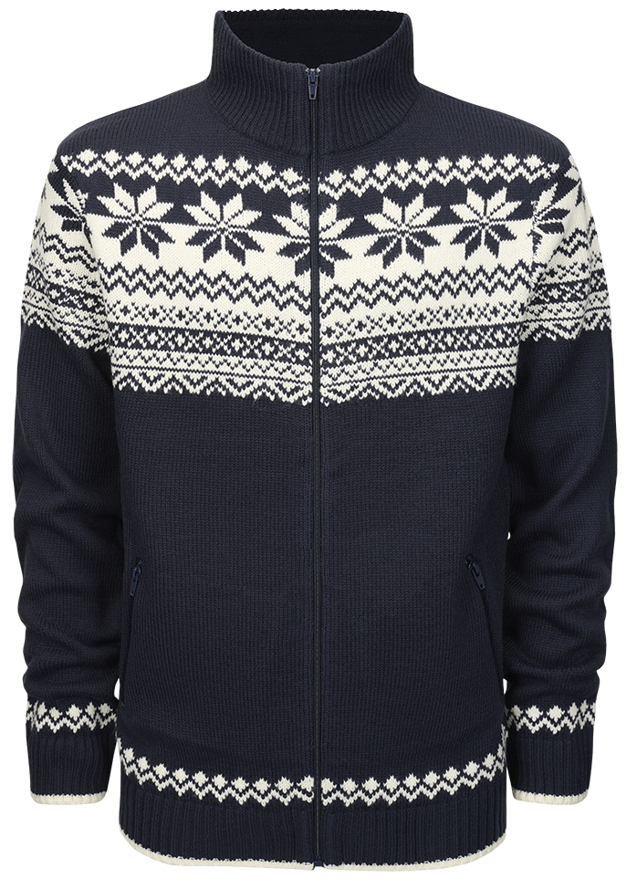 Gilet Brandit Norwegian Cardigan maille polyacrylique col doublé polaire deux poches