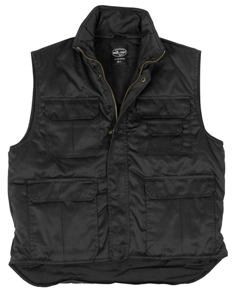 Gilet ouaté Ranger Mil-Tec en polycoton twill doublure coton avec dos allongé