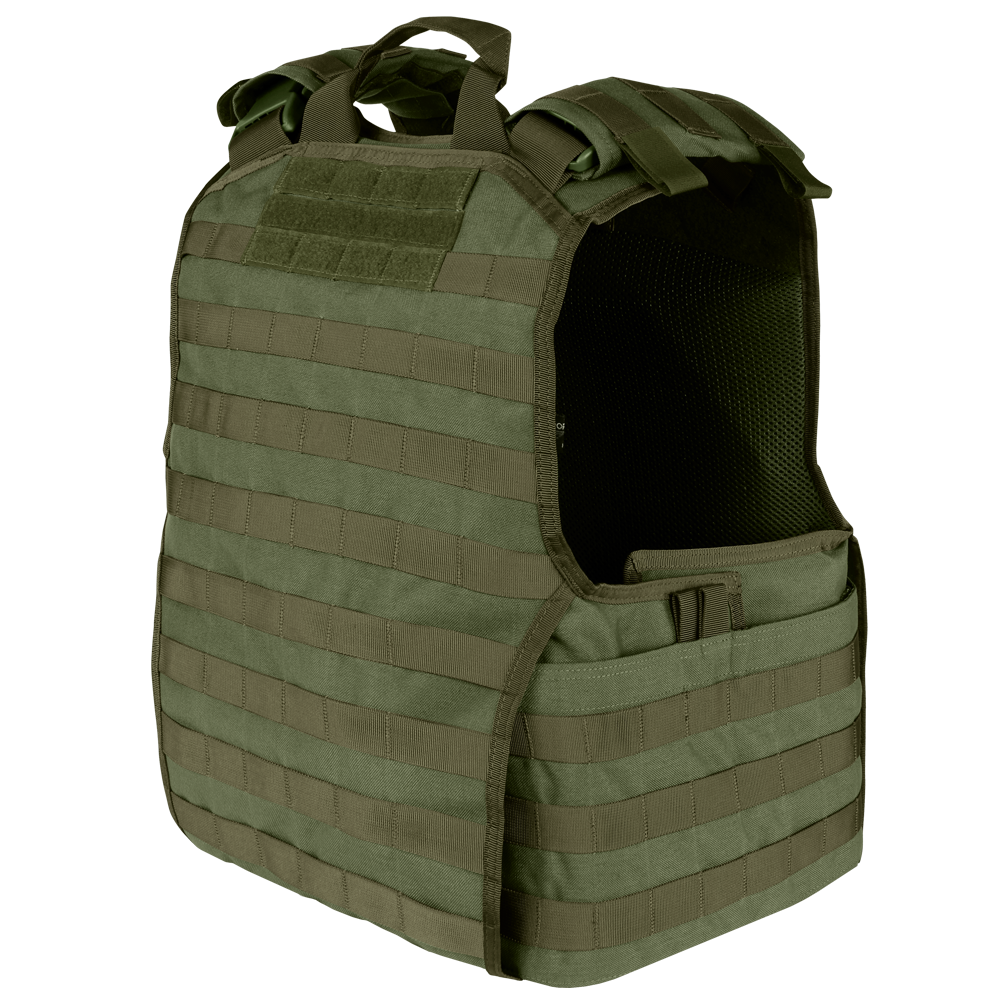 Gilet porte-plaques Condor EXO Gen II protections souples latérales et poche dorsale
