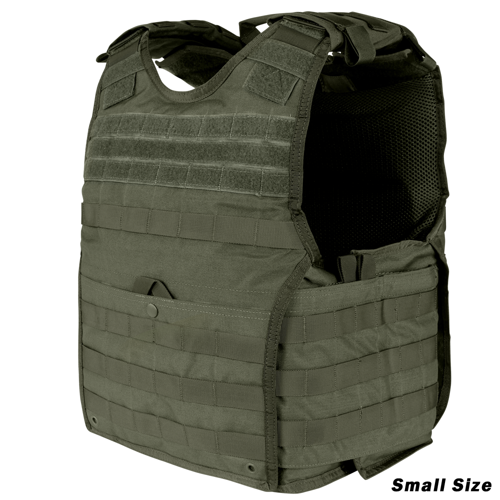 Gilet porte-plaques Condor EXO Gen II protections souples latérales et poche dorsale