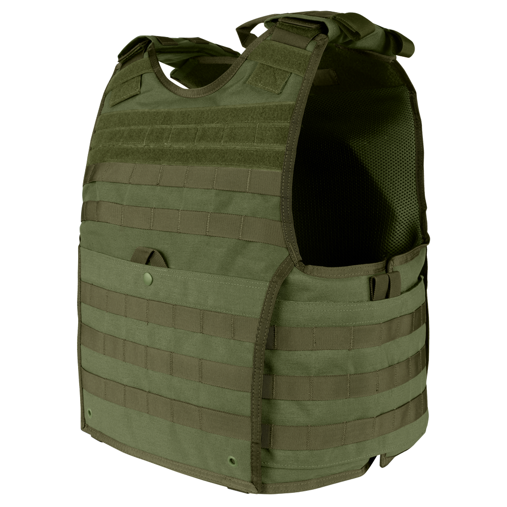 Gilet porte-plaques Condor EXO Gen II protections souples latérales et poche dorsale